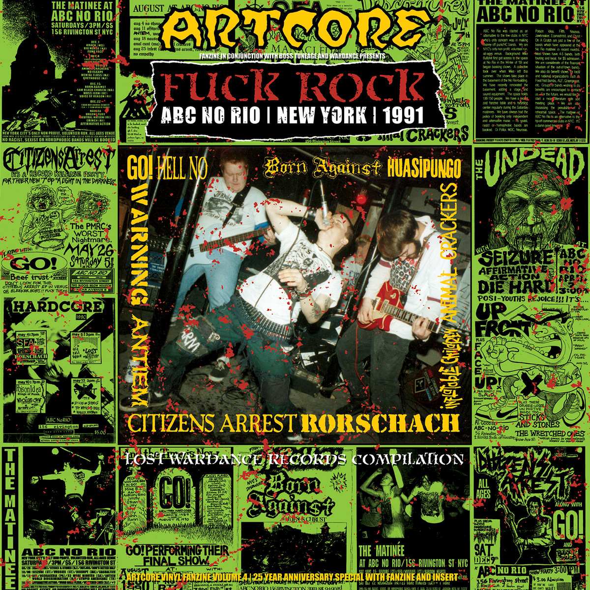 AVF004 - Fuck Rock - ABC No Rio New York 1991 Compilation LP (2010