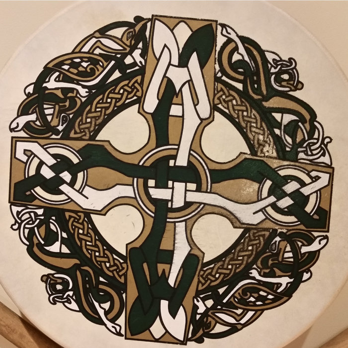 Bodhran Irish Drum Celtic rhythm royalty free Drummerbird