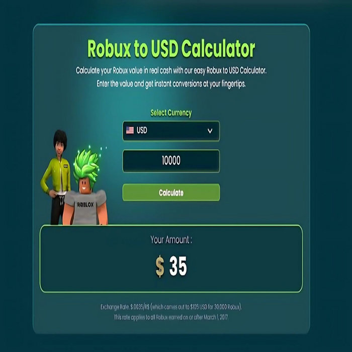 Robux to USD Converter | How to Convert Robux to USD | Ranen Gomez