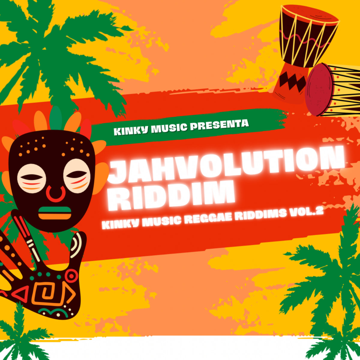 Java Riddim Album Cover JAHVOLUTION RIDDIM | VARIOS ARTISTAS | KINKY MUSIC