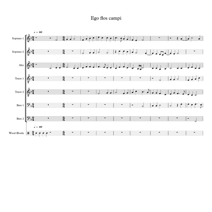 civile brænde forening Ego flos campi | Choral Music Practice Files