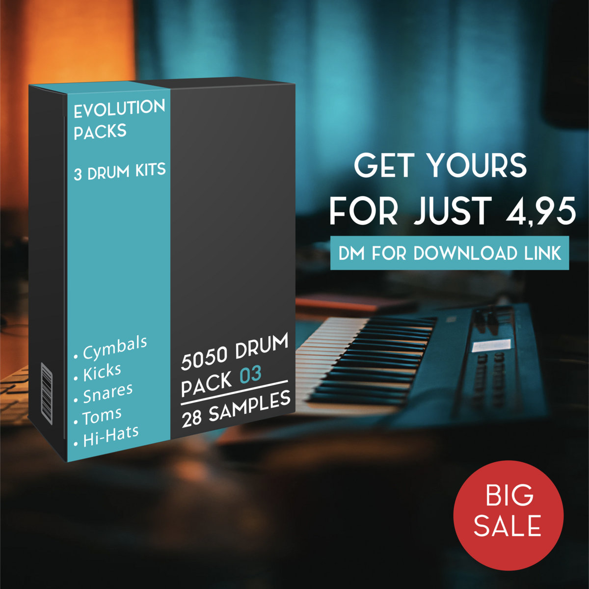 Drum Kit Example 5050 DRUM KIT SAMPLE PACK | Evolution Packs