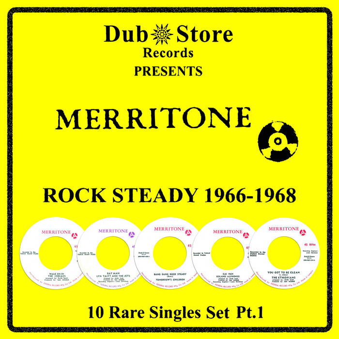 Merritone Rocksteady 1966 to 1968 - 10 Rare Singles Set Pt