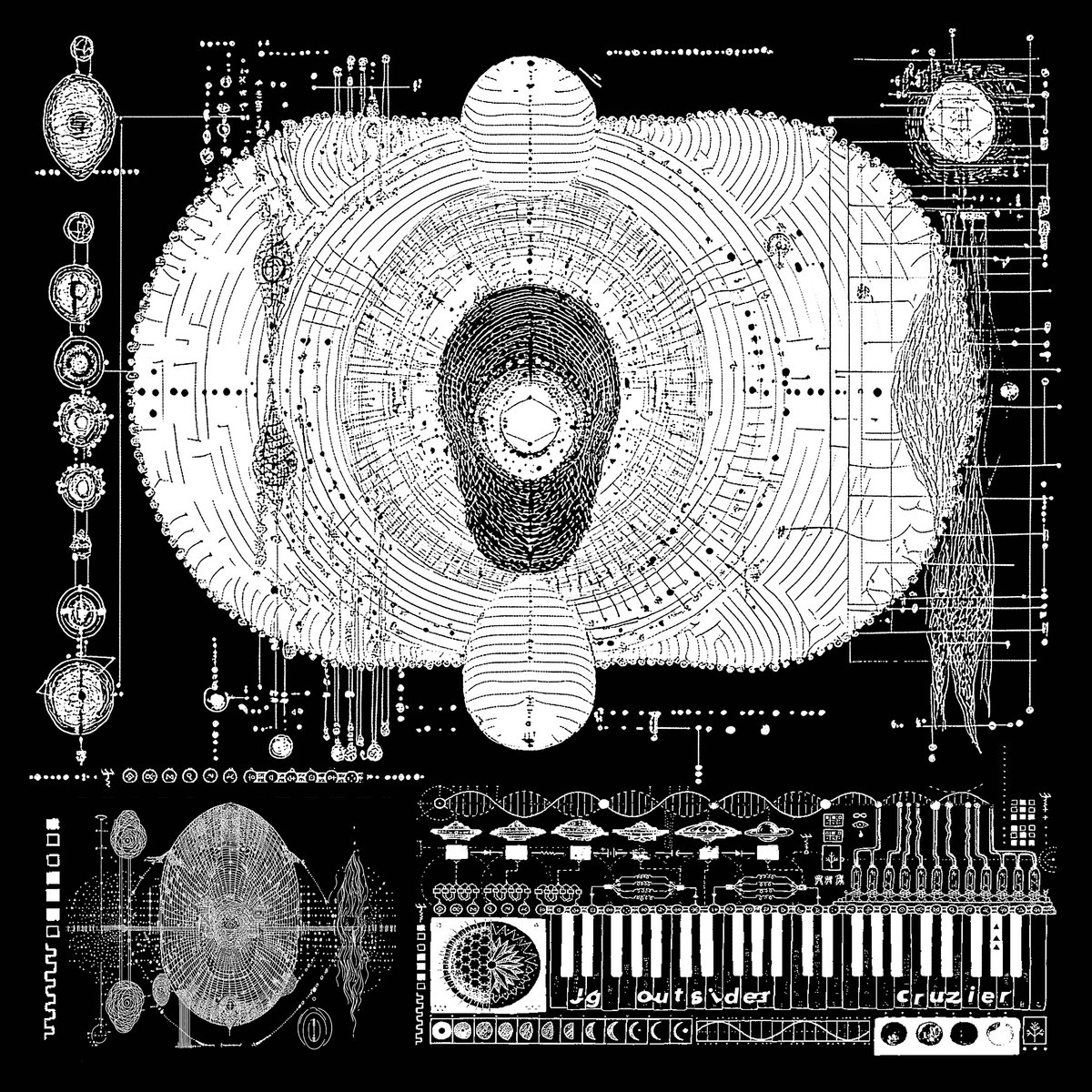 邦楽 OUTSIDER CITYROCKERRECORDS CR-00D Cruzier | JG OUTSIDER | Oráculo Records