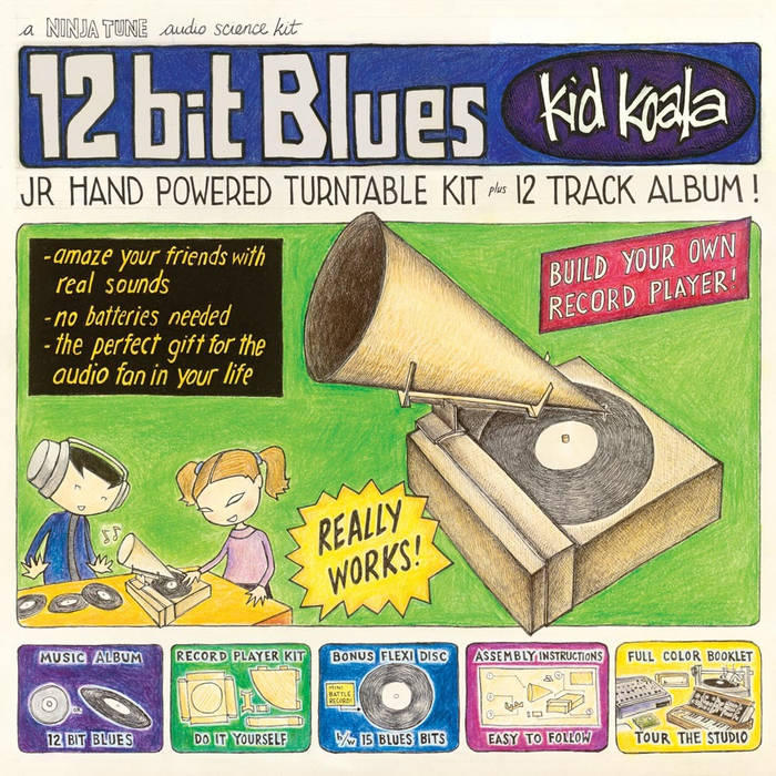Kid Koala 12 bit Blues 2LP 組み立て式ターンテーブル付 12 bit Blues | Kid Koala