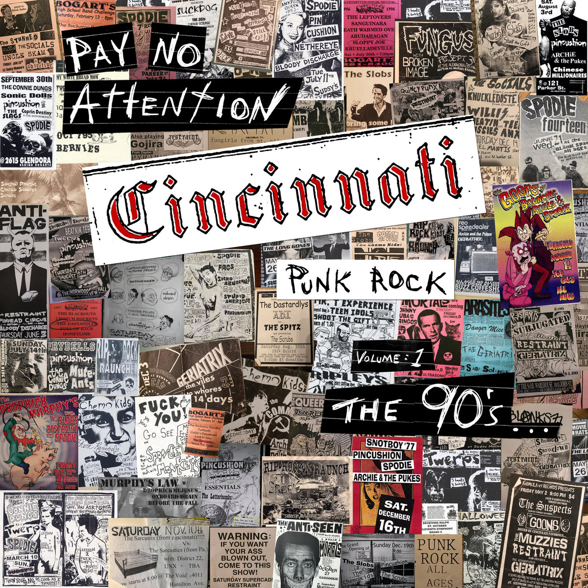 Vinyl) Pay No Attention: Cincinnati Punk Rock Vol: 1 The 90's