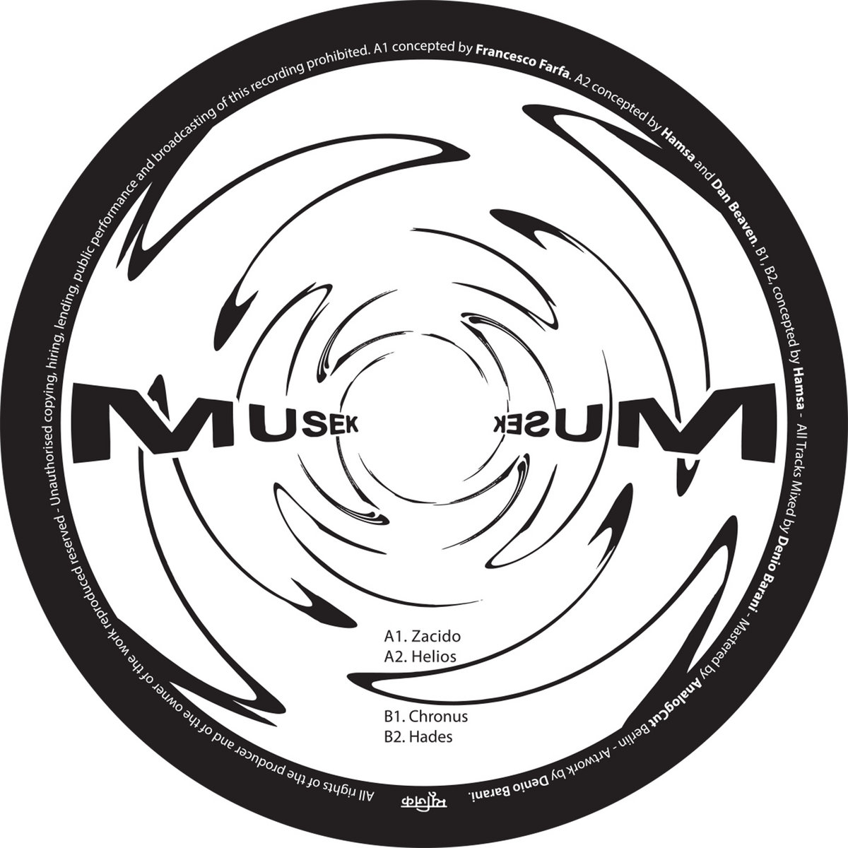 Various – MUSEK01 | Francesco Farfa, Hamsa, Dan Beaven | Musek