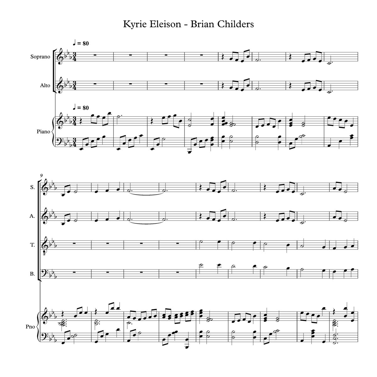 Kyrie Eleison Brian Childers Choral Music Practice Files