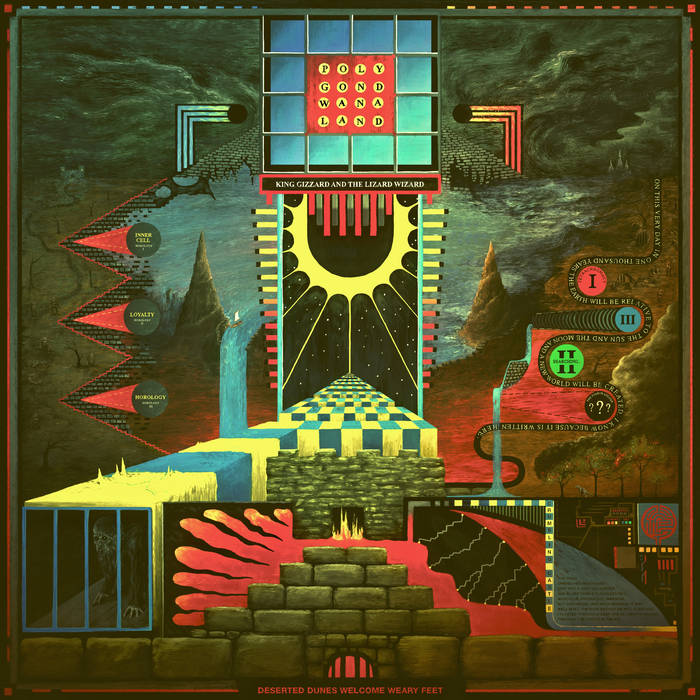 Lizard wizard. King Gizzard and the Lizard Wizard Polygondwanaland. King Gizzard the Lizard Wizard обложки. King Gizzard the Lizard Wizard album Cover. Lizard Wizard настольная игра.