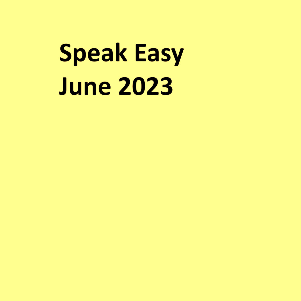 Speak Easy June 2023 (Full Show) Speak Easy Andy N (Poet)