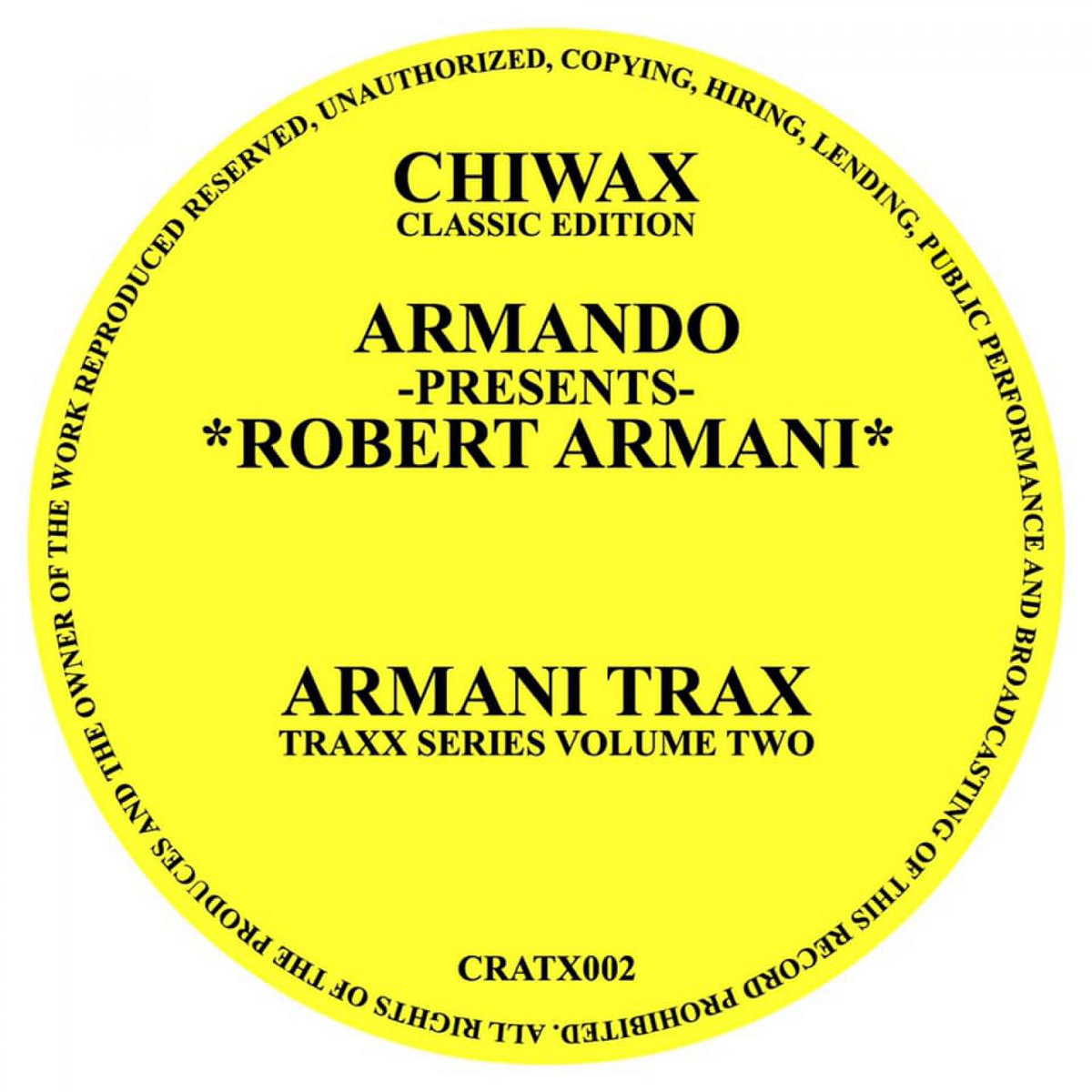 CRATX002 | Armando presents Robert Armani | dbh-music