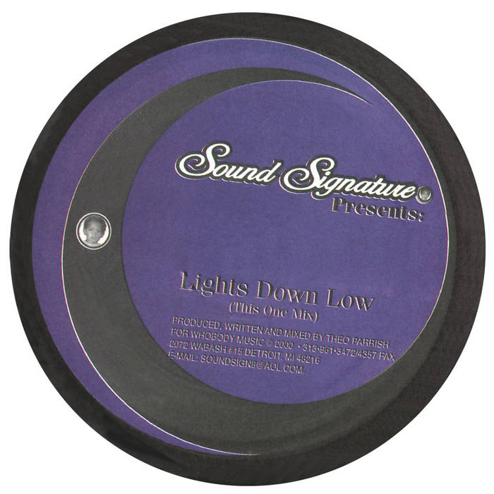 Lights Down Low 12″ | Theo Parrish | Sound Signature