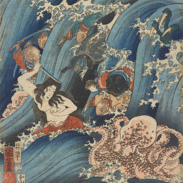 原画 アクリル画 アート【 悠久の海寿 - Yukyu no Kaiju - 】 a2005021078_5.jpg