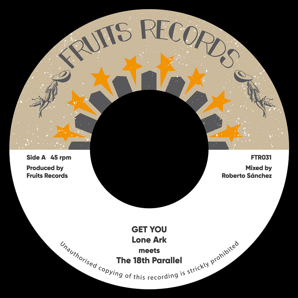 7'' Lone Ark meets The 18th Parallel - Get You | A-LONE REGGAE SHOP