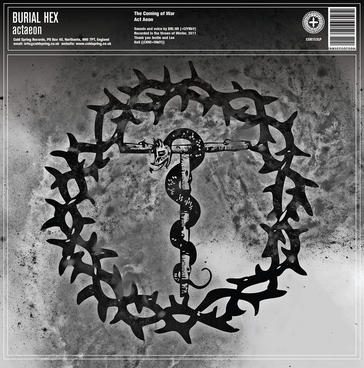 Actaeon / Grown Under English Ice (CSR153LP) | Burial Hex