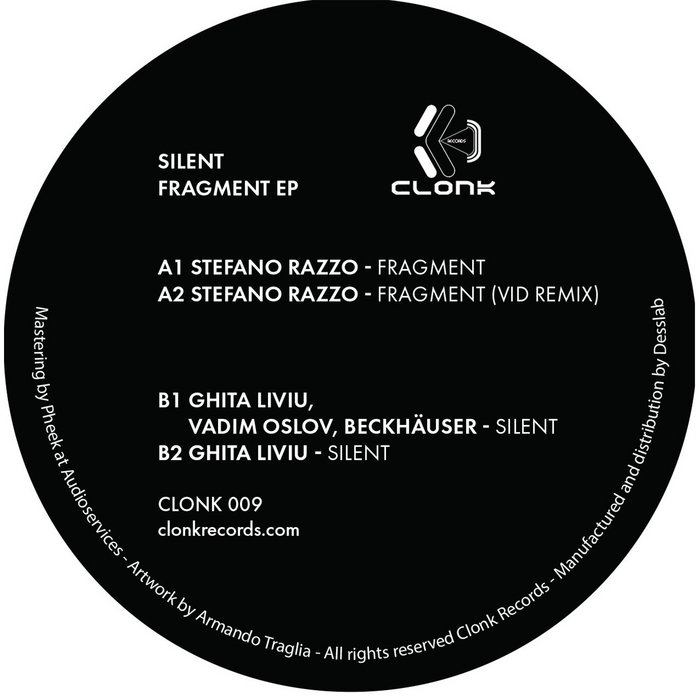Pochette de Silent Fragment EP. - Stefano Razzo - Ghita Liviu - Vid - Vadim Oslov - Beckhäuser. par ClonkRecords - HeleneRecords