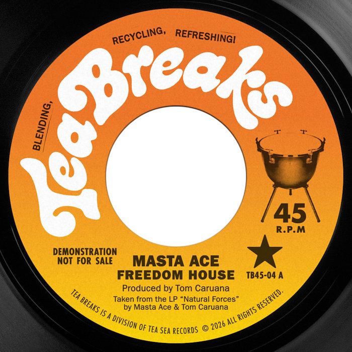 Pochette de MASTA ACE - FREEDOM HOUSE b/w MARCO POLO REMIX par Tea Breaks (45s)