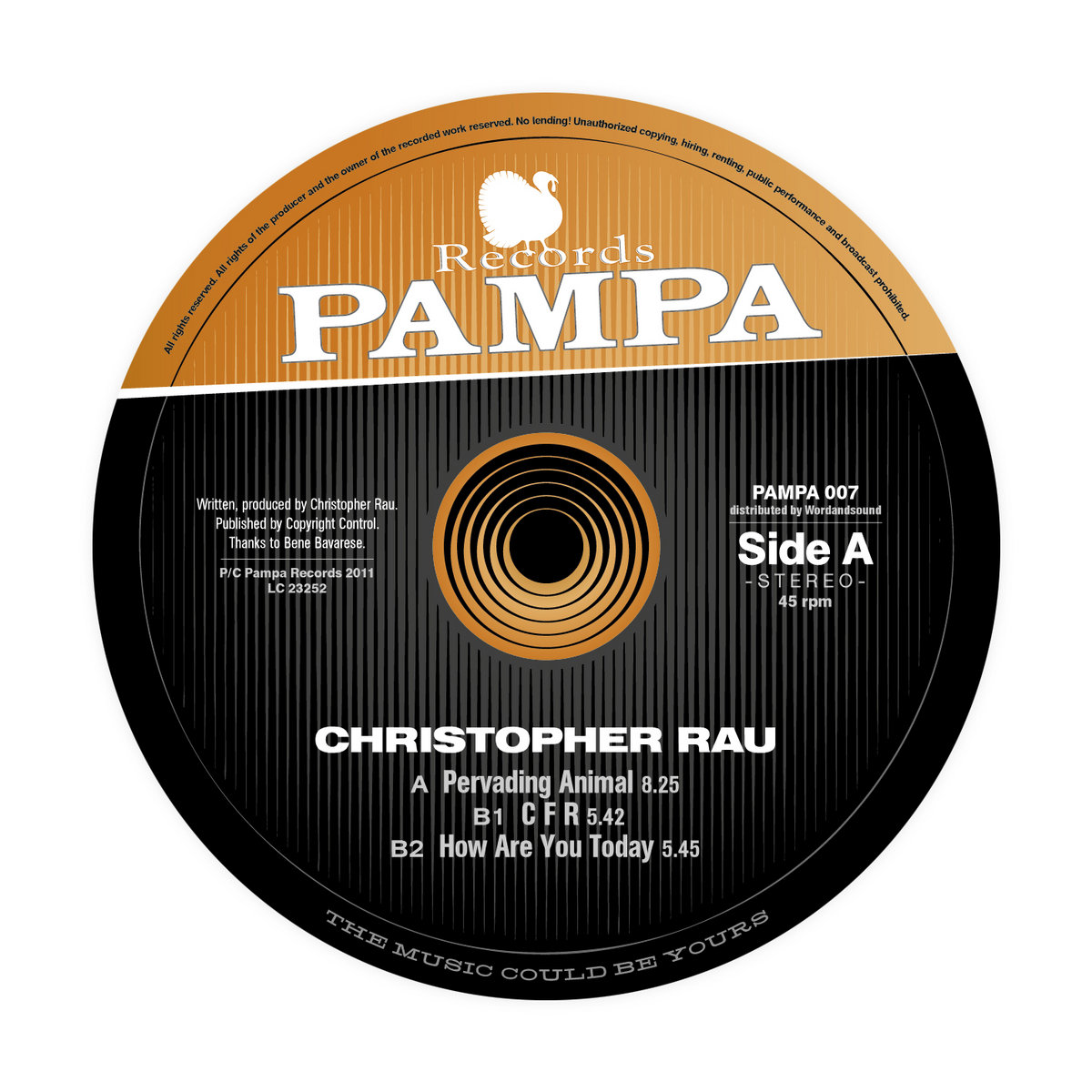 How Are You Today Christopher Rau Pampa Records
