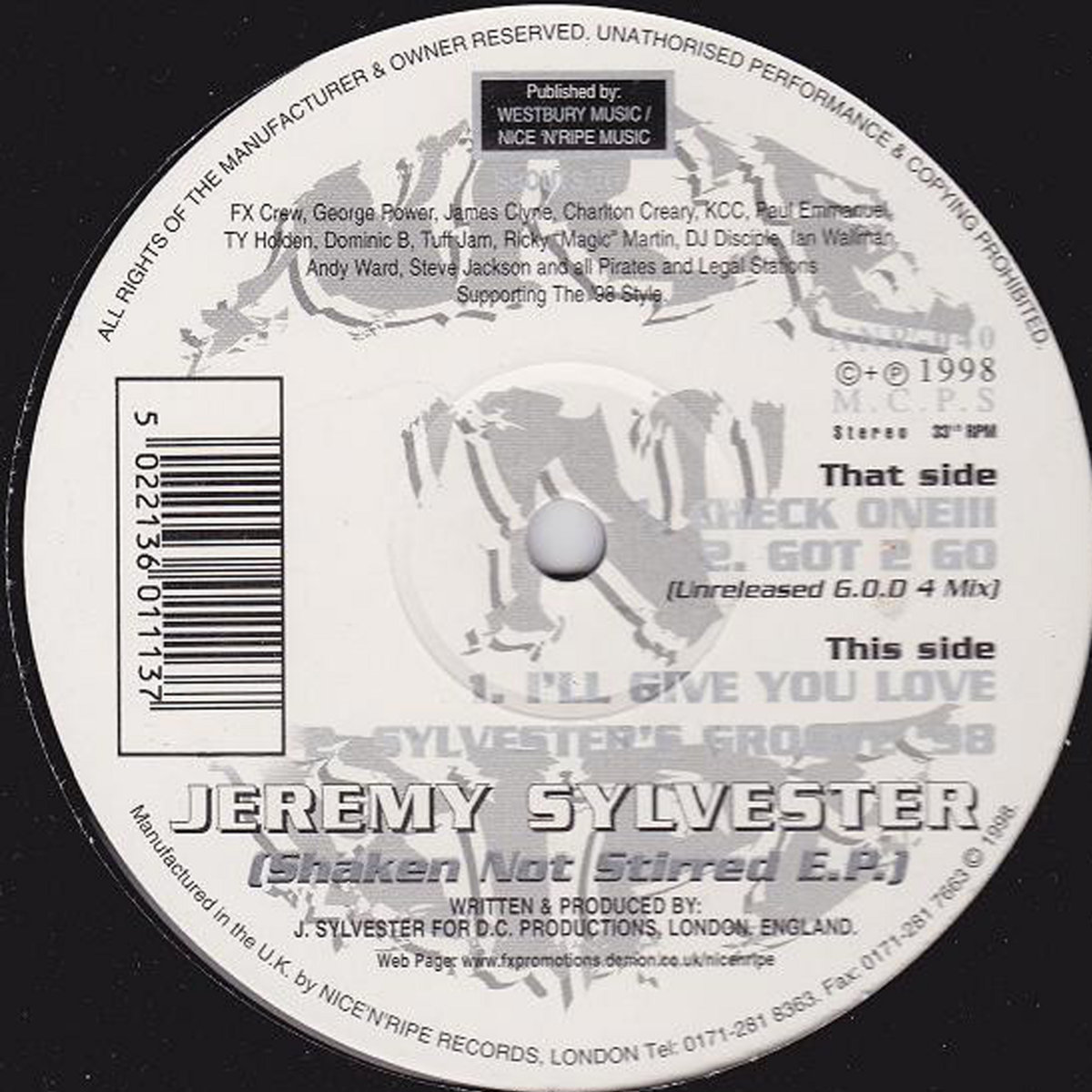 Sylvesters Groove 98 Jeremy Sylvester