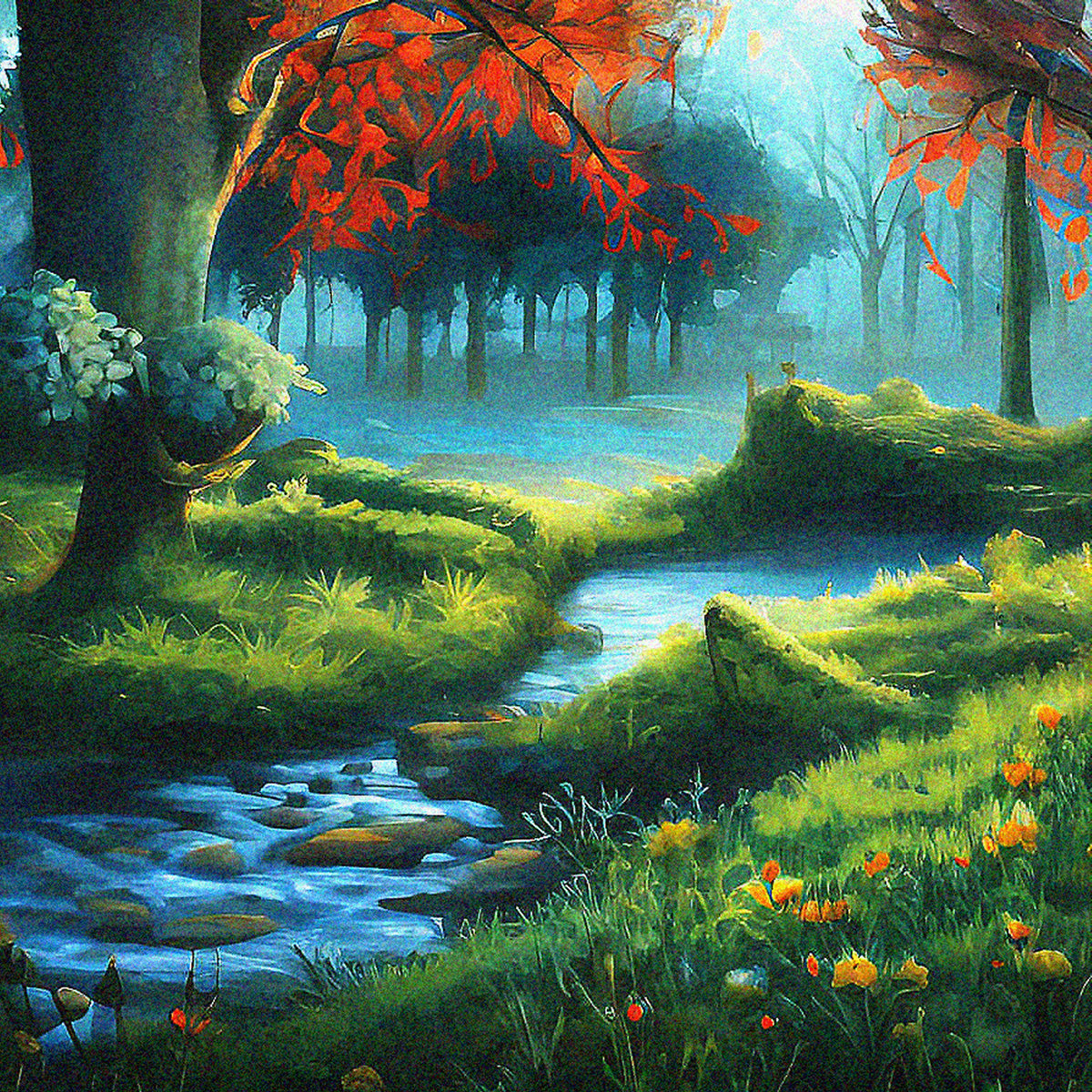 Reflections in the shadows at noon