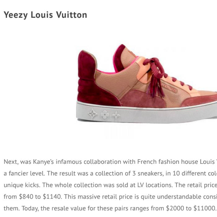 ALL DAY I DREAM ABOUT YEEZY X LOUIS VUITTON SHOES