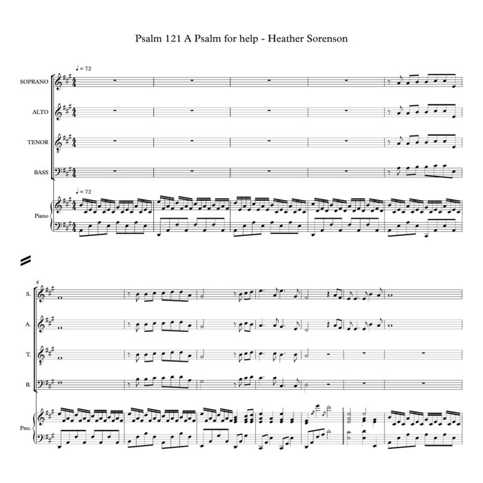 Psalm 121 Heather Sorenson Choral Music Practice Files