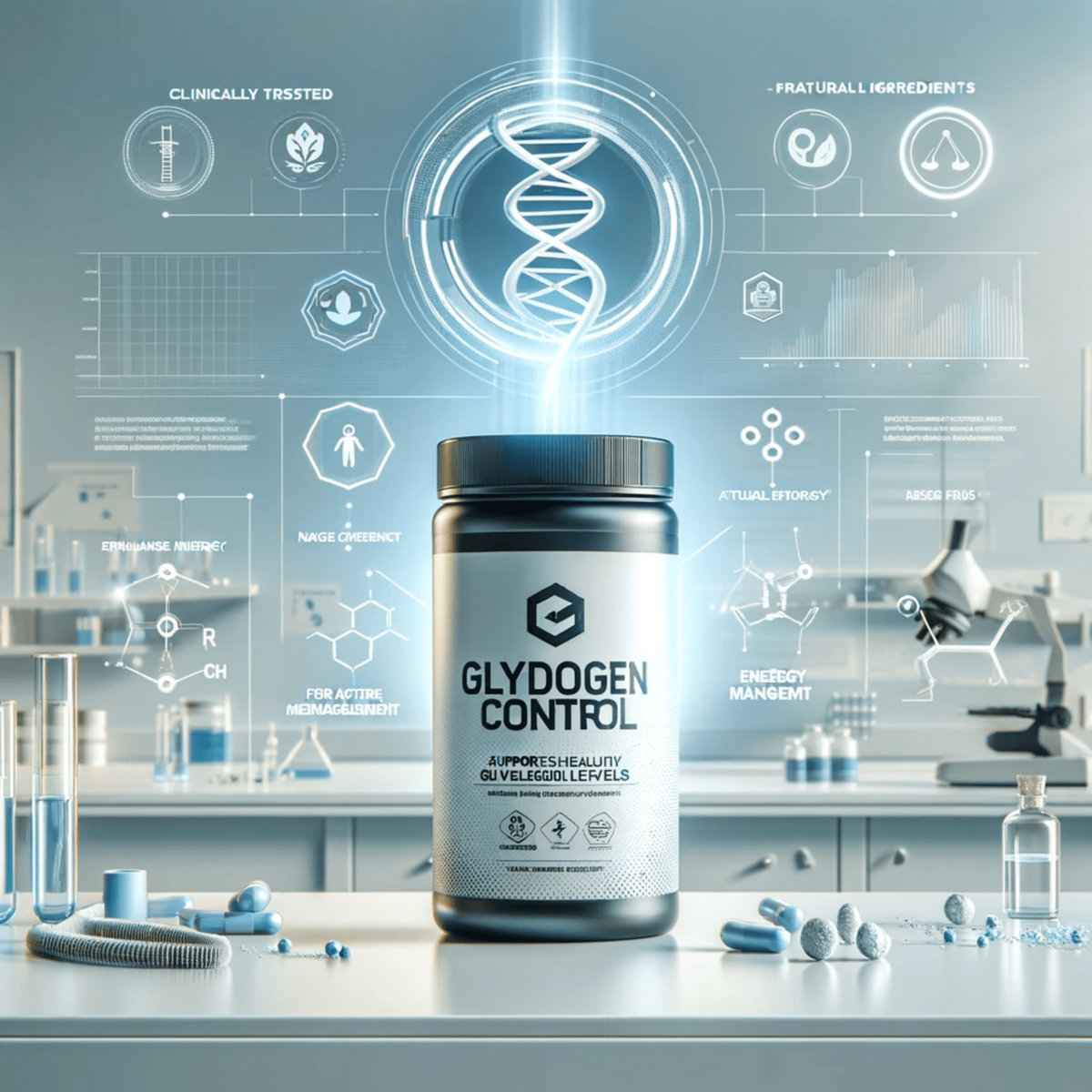 GlycoGuard Blood Health Supplement - 30 Pills With Glycogen Support & Natural Ingredients