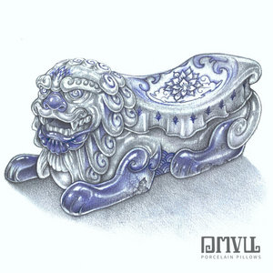 Porcelain Pillows cover