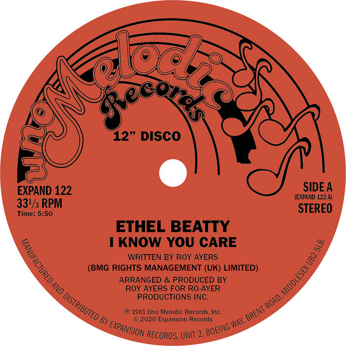 I Know You Care | Ethel Beatty | Roy Ayers (Uno Melodic)