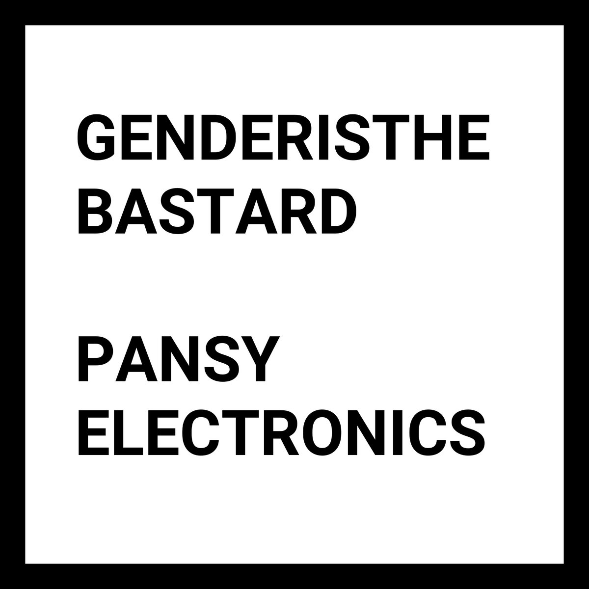 PANSY ELECTRONICS GENDERISTHEBASTARD Hard Return pansy-electronics-genderisthebastard-hard-return