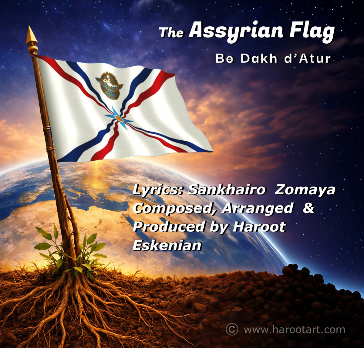 The Assyrian Flag | Haroot Art