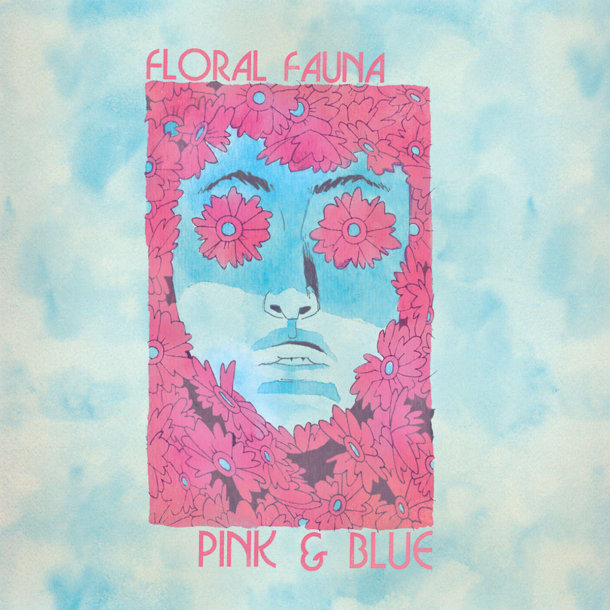 Pink and Blue | Floral Fauna