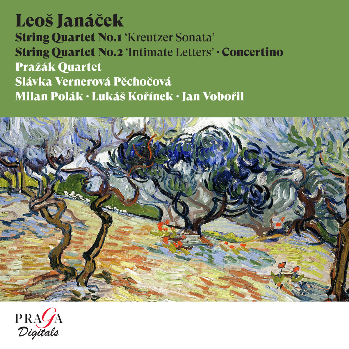 Leoš Janáček String Quartets Nos. 1 & 2, Concertino Pražák Quartet