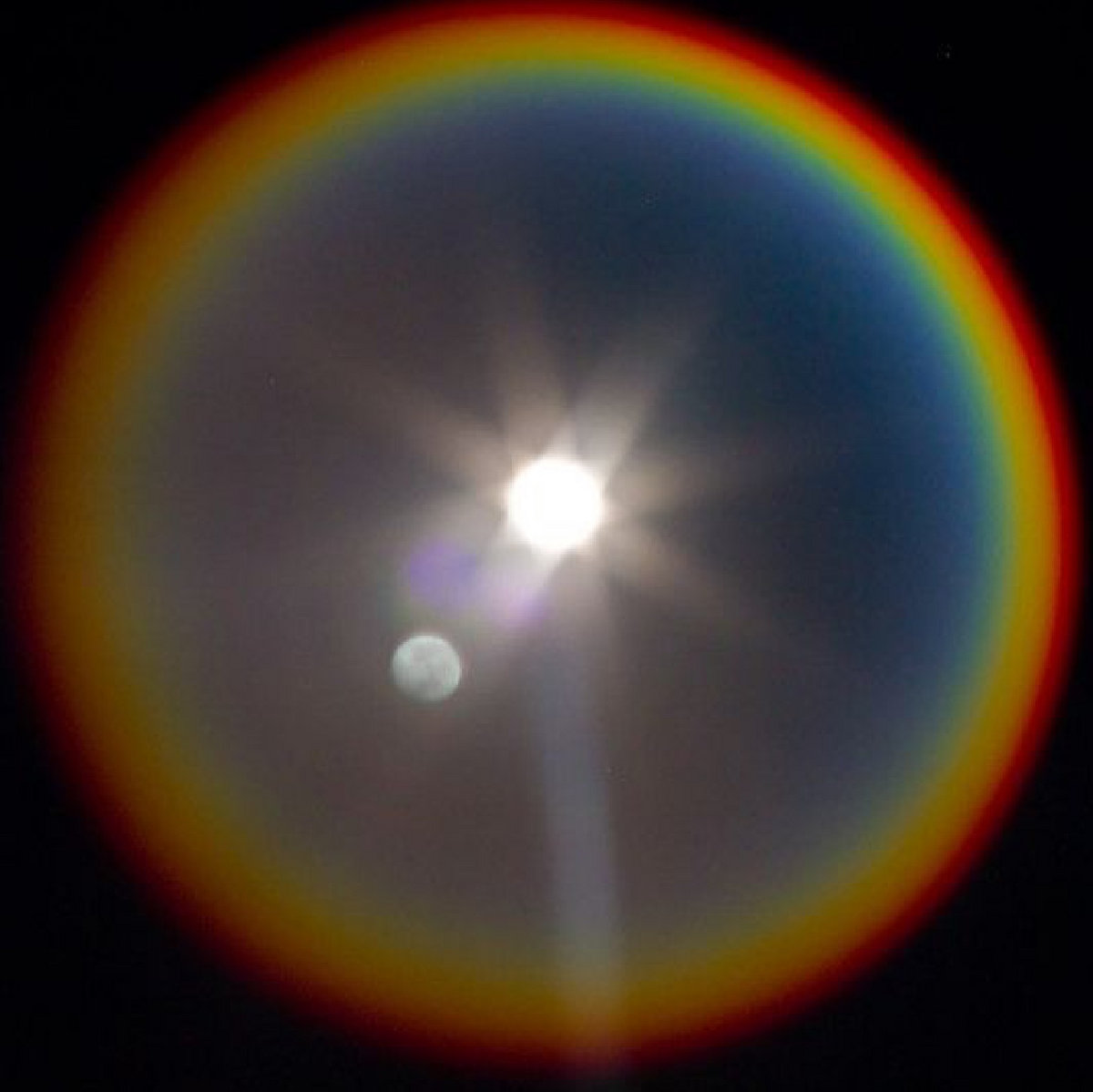 rainbow moon | flutemanjohn, image size:1200x1199