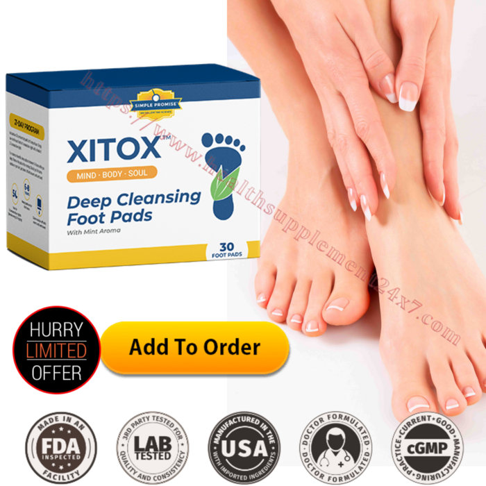 Xitox Deep Cleansing Detox Foot Pads Relieving Stress, Improving