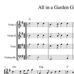 All in a Garden Green - harmony arrangement sheet music