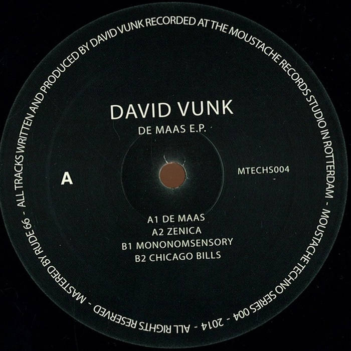 David Vunk - De Maas E.P. [MTECHS004] | Moustache Records