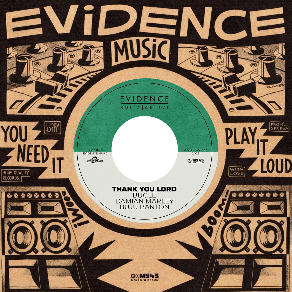 Thank You Lord | Bugle, Damian Marley, Buju Banton | Evidence Music