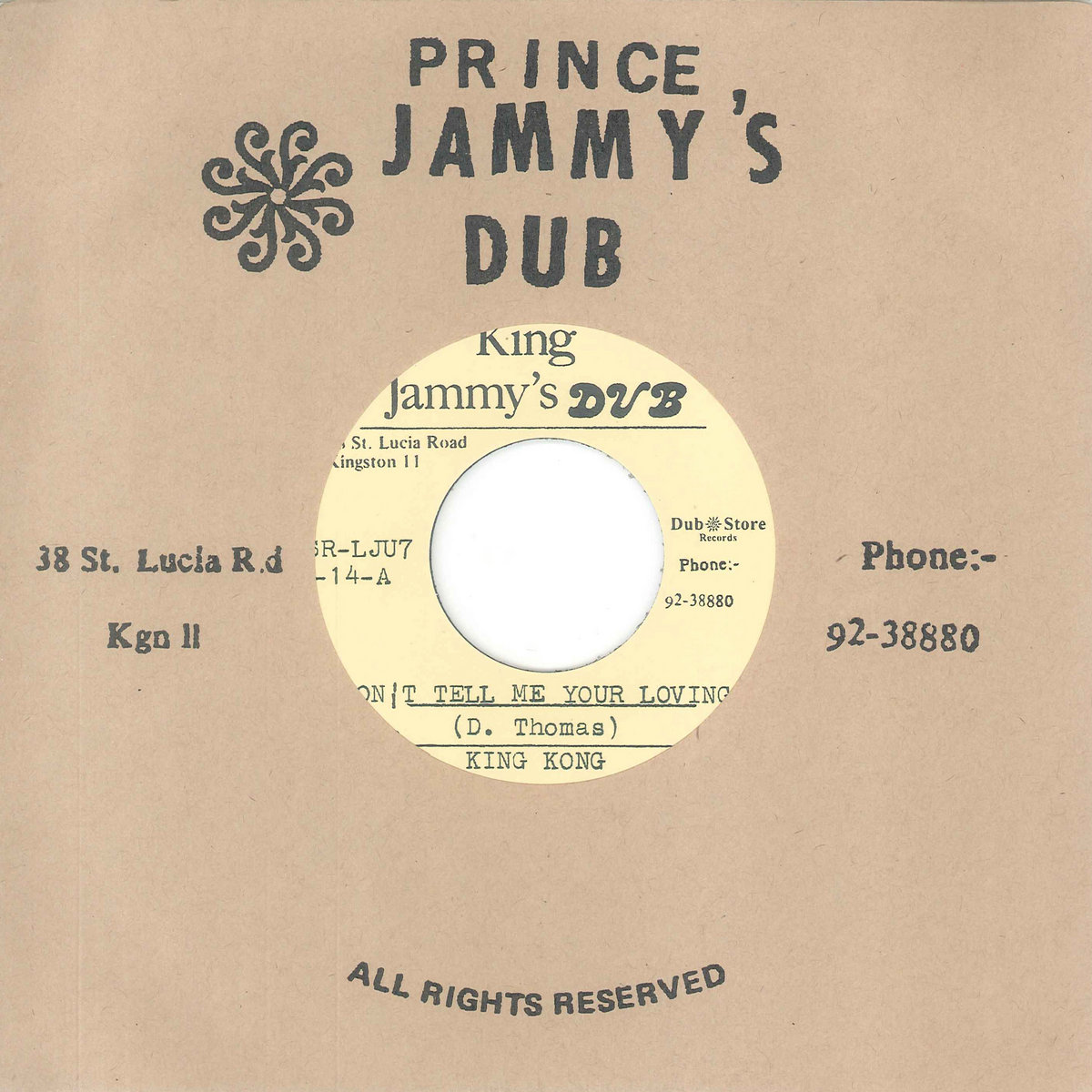King Kong - Don't Tell Me Your Loving / Don't Tell Me Your Loving Version