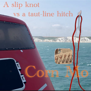 A slip knot vs a taut-line hitch cover