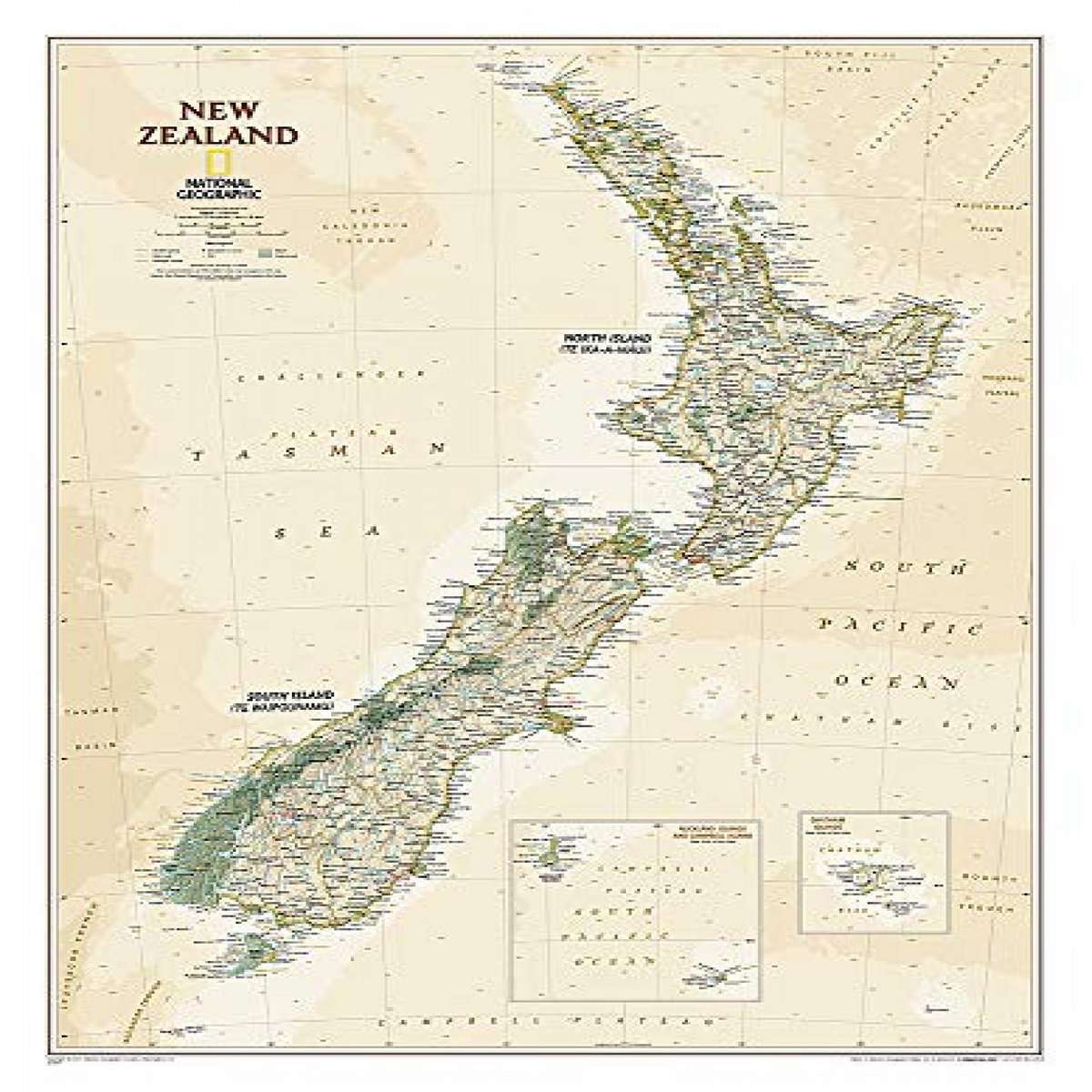 [View] PDF EBOOK EPUB KINDLE National Geographic New Zealand Wall Map ...