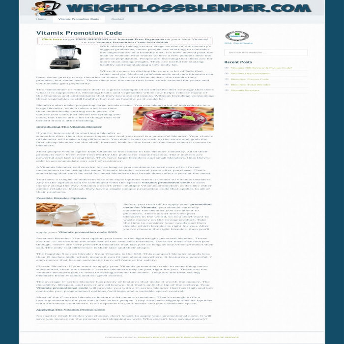 Vitamix Promotion Code beautifulthou