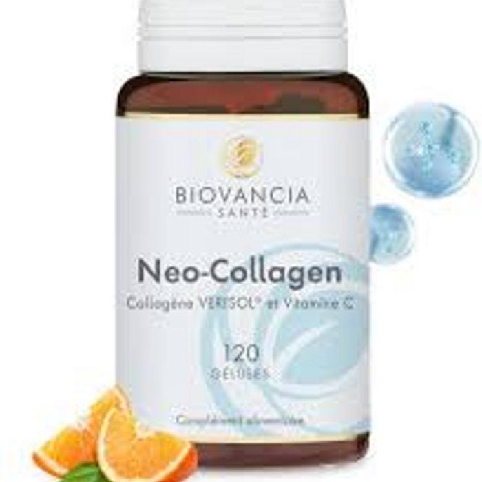Complément Alimentaire BIOVANCIA Néo-Collagène Verisol & Vitamine C - Boîte De 120 Gélules - Valide Jusqu'au 12/2027