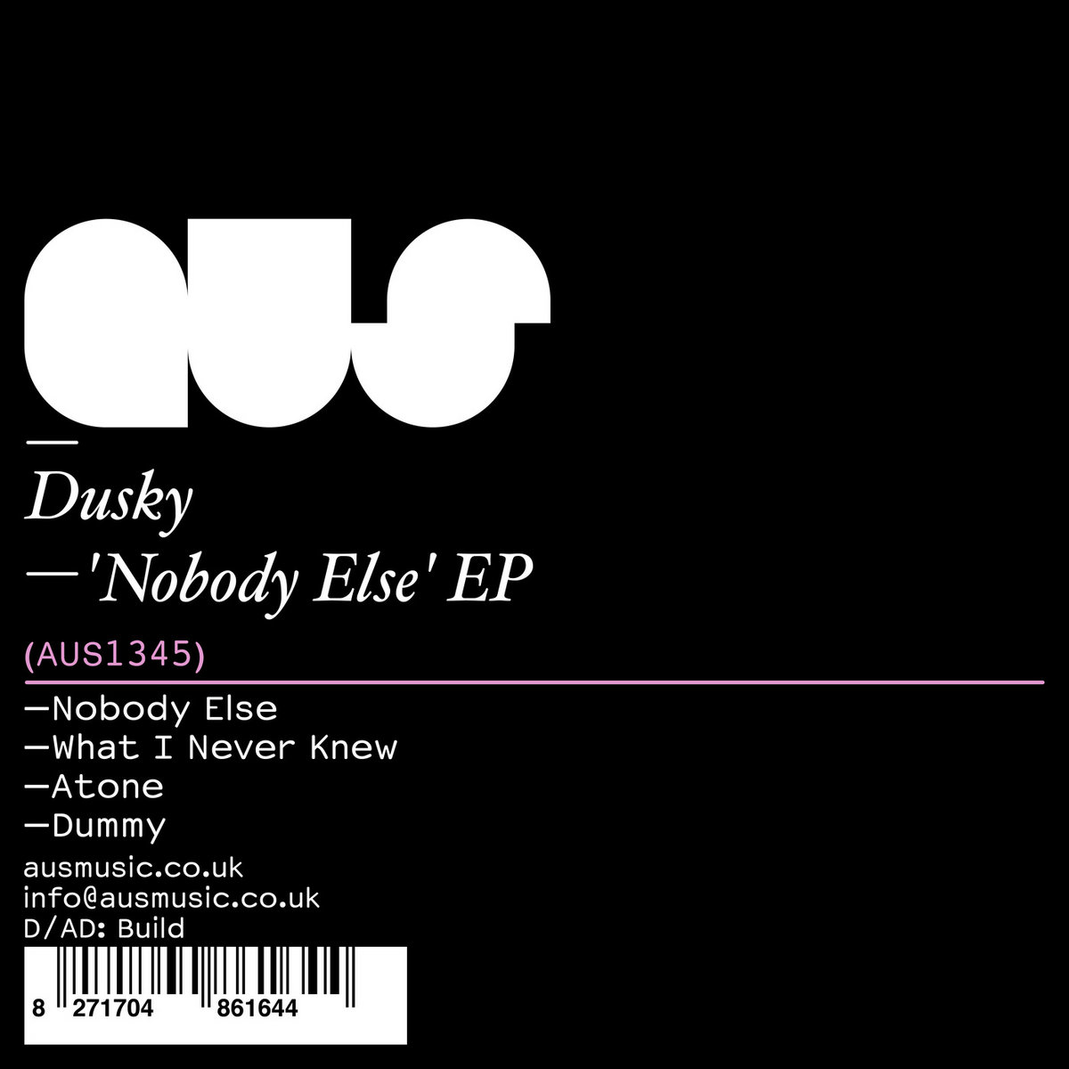 Nobody Else［カセット］ Nobody Else | Dusky | Aus Music