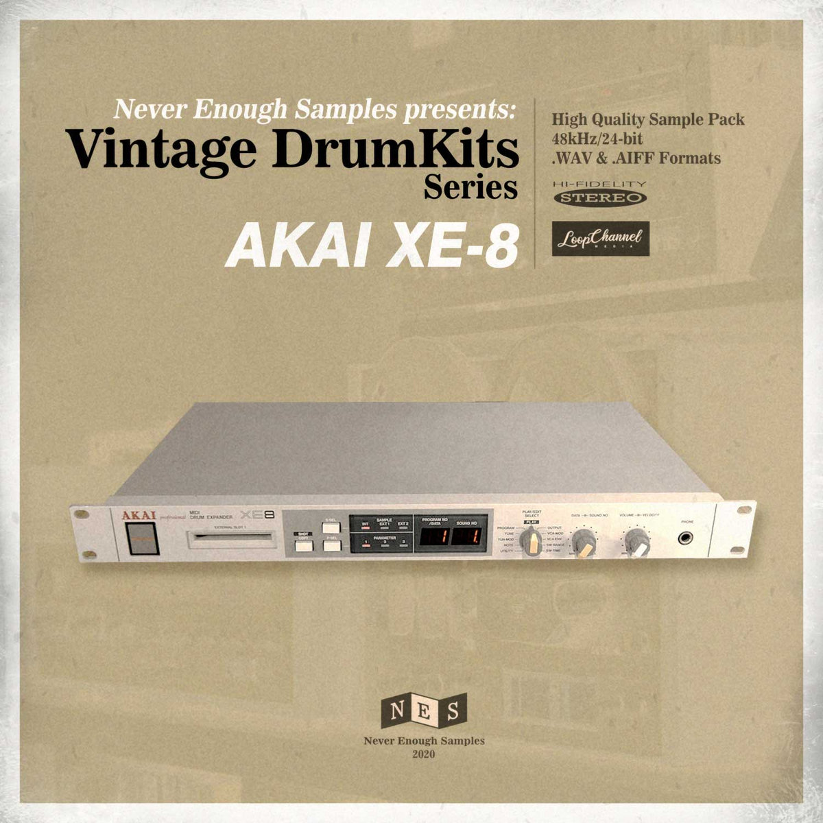 AKAI XE8 MIDI Drum Expander 動作品 AKAI XE8 MIDI Drum Expander