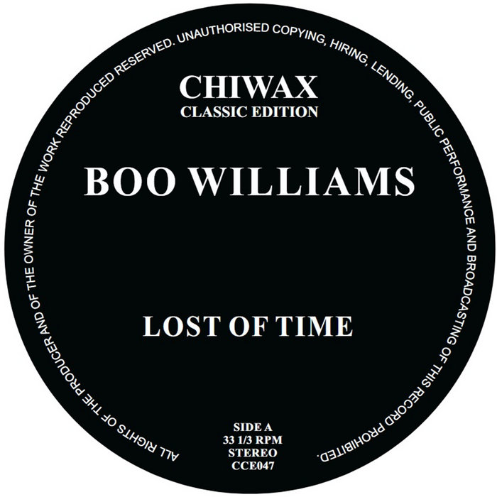 Pochette de CCE047 par Boo Williams