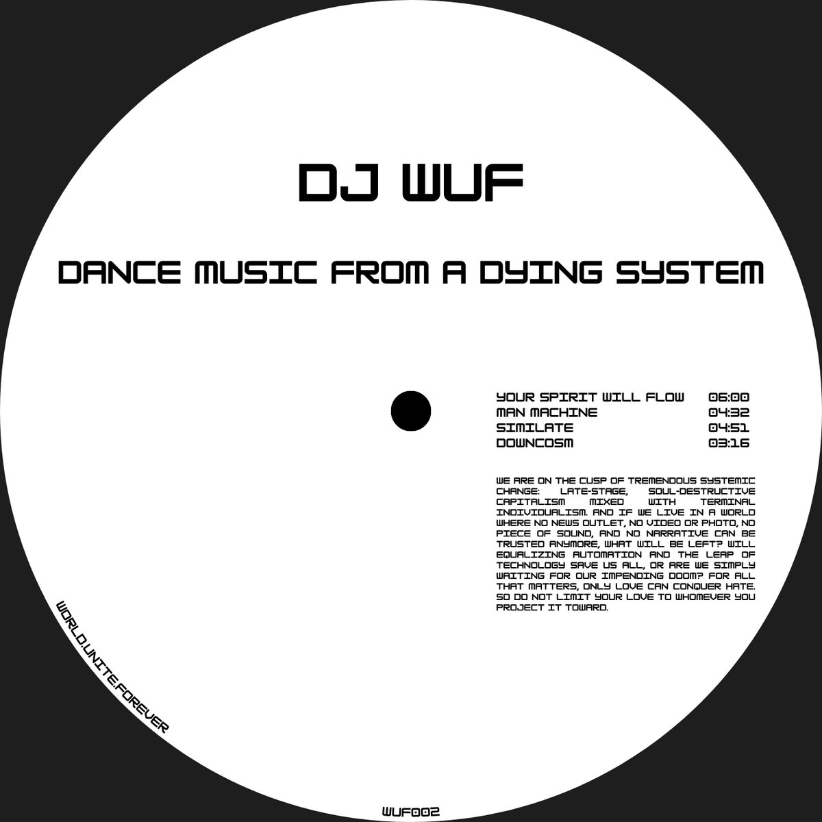 Dance Music From A Dying System artwork