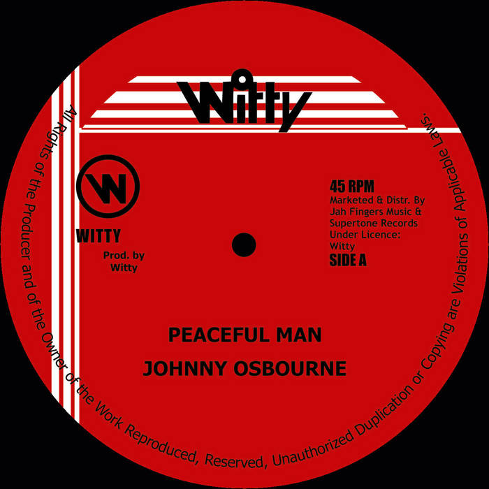 JOHNNY OSBOURNE PEACEFUL MAN レゲエ　レコード Johnny Osbourne – Peaceful Man – Vinyl (7