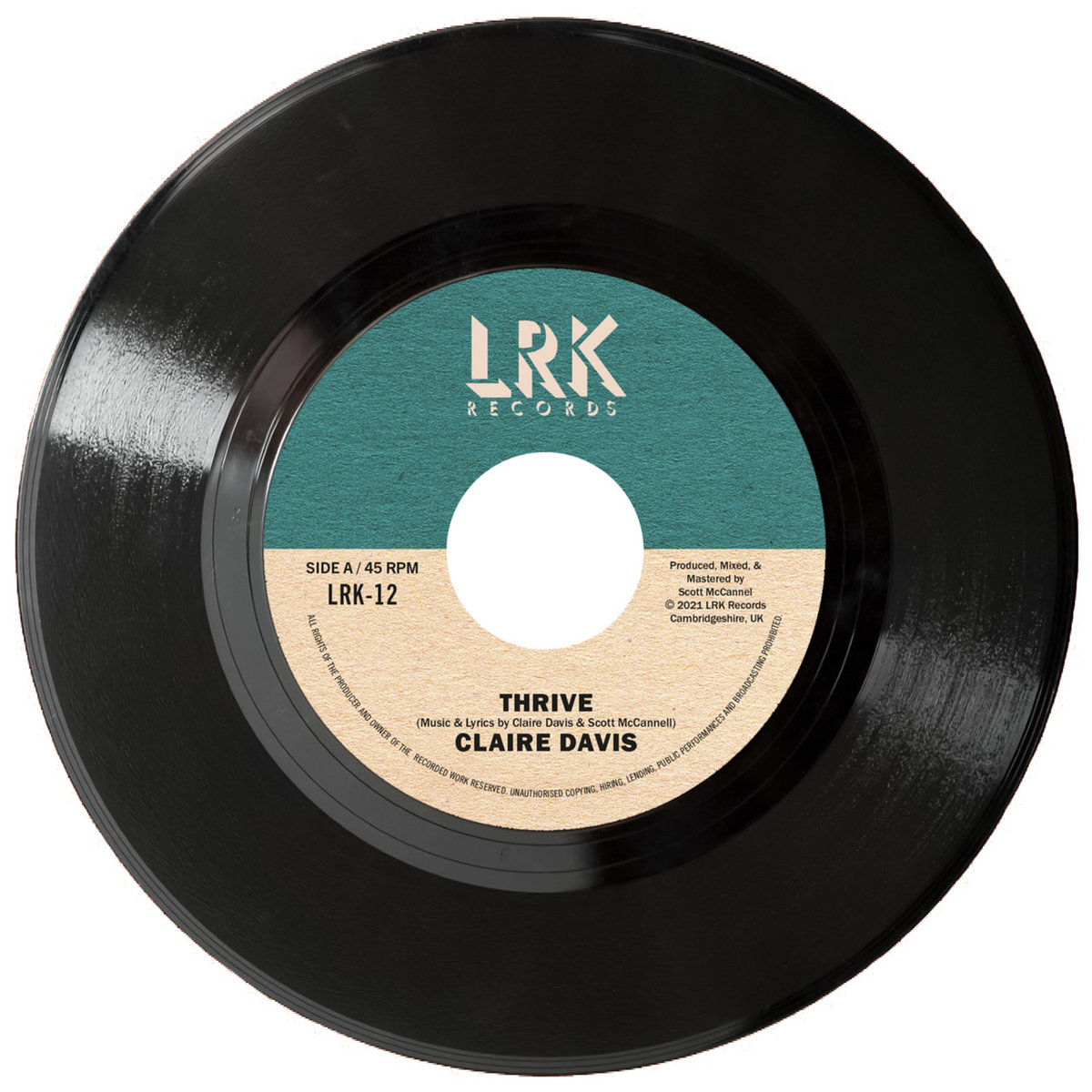 Claire Davis – Thrive / Playground Thrive / Playground REISSUE 45 | Claire Davis | LRK Records