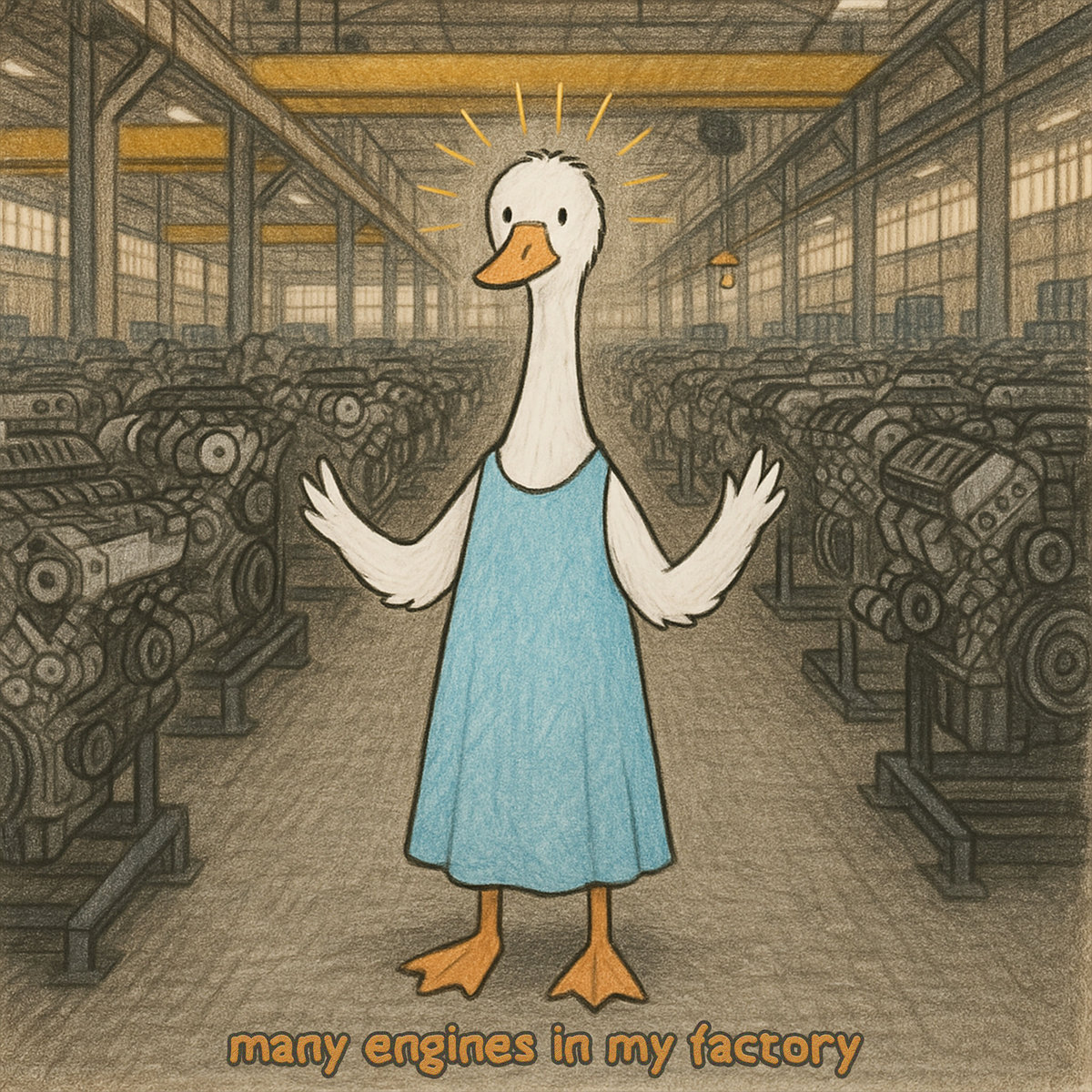 Goose With Engine many engines in my factory | astral goose